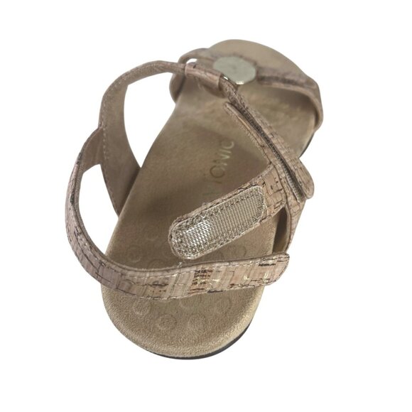 Vionic Womens Rest Farra Cork Sandals With Gold Accent Discs Size 8W - Picture 10 of 10